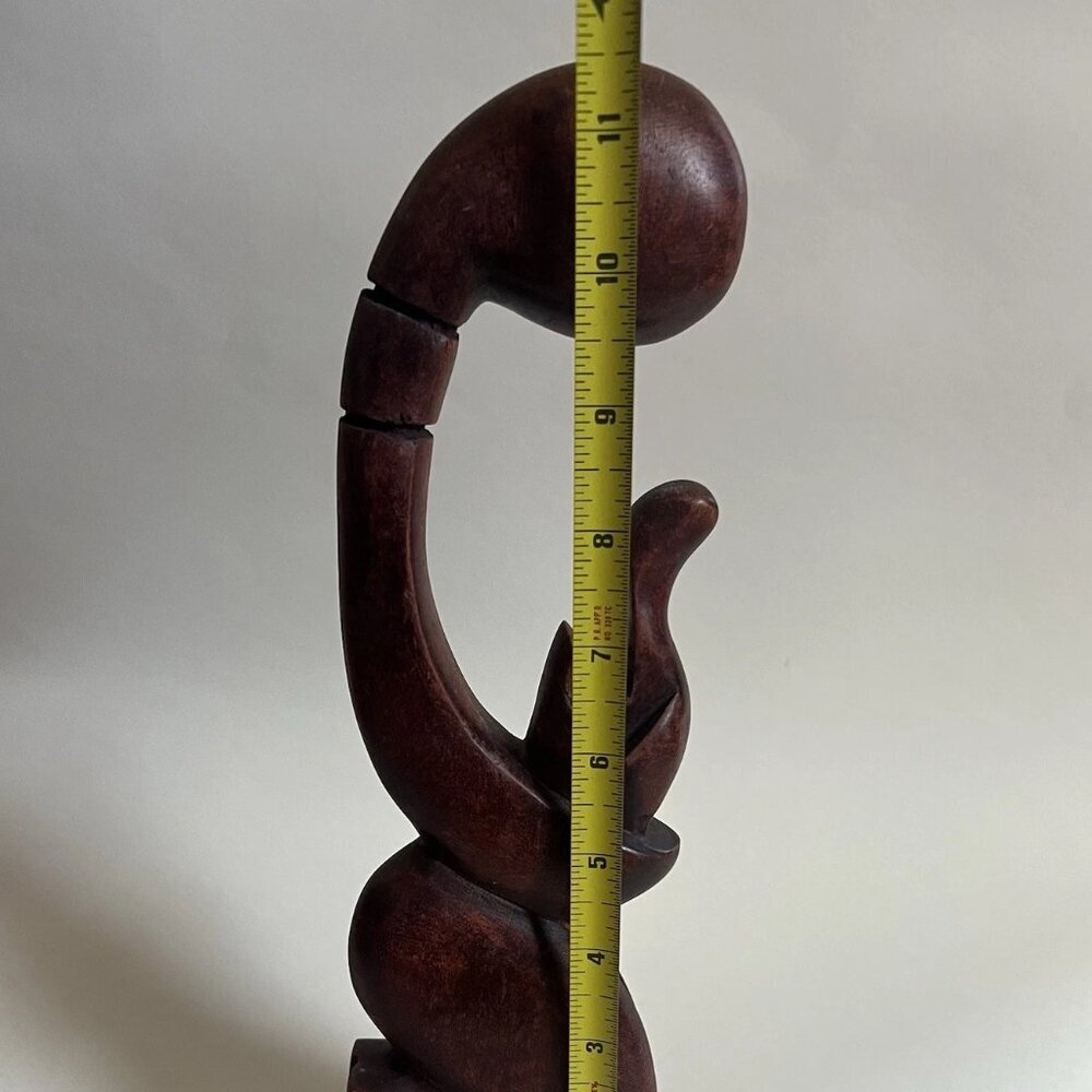 VTG African Heritage Collection Art Wooden Carved 11.5" Mother & Child Sculpture - Picture 2 of 6